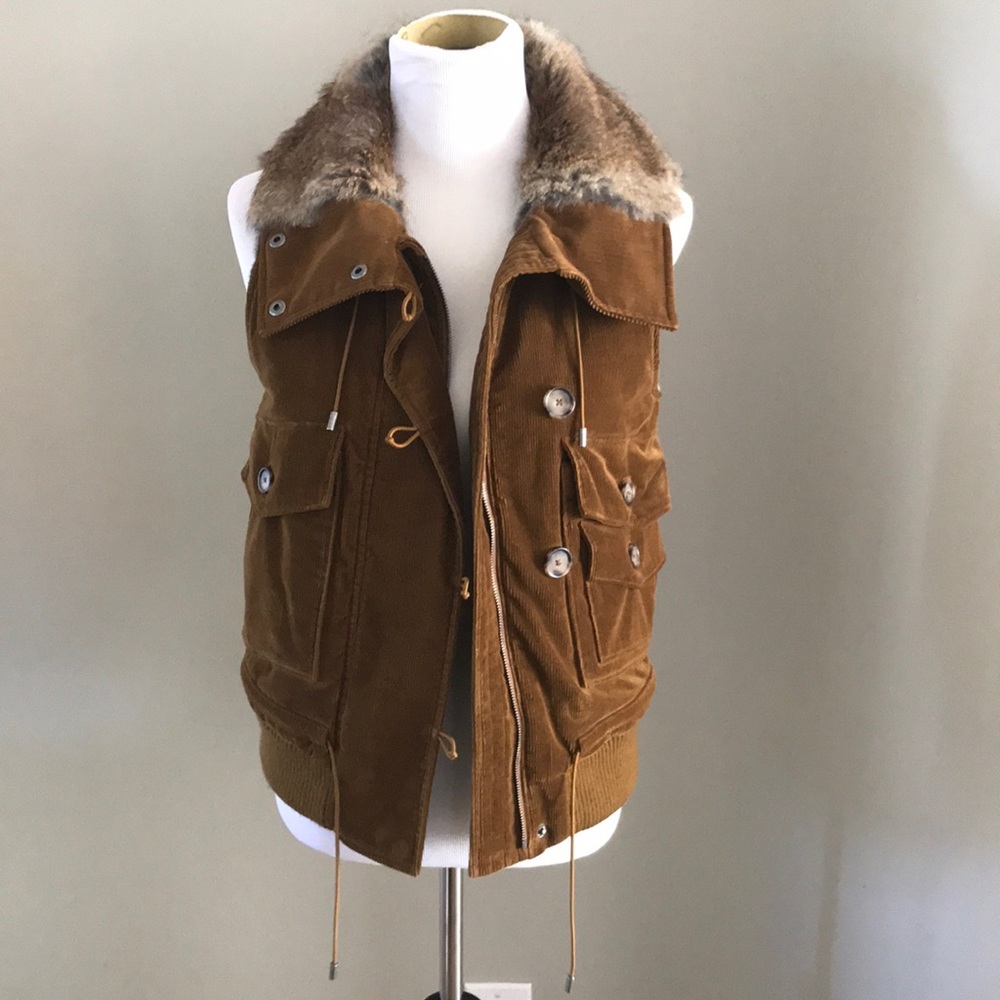 Theory rabbit fur vest
